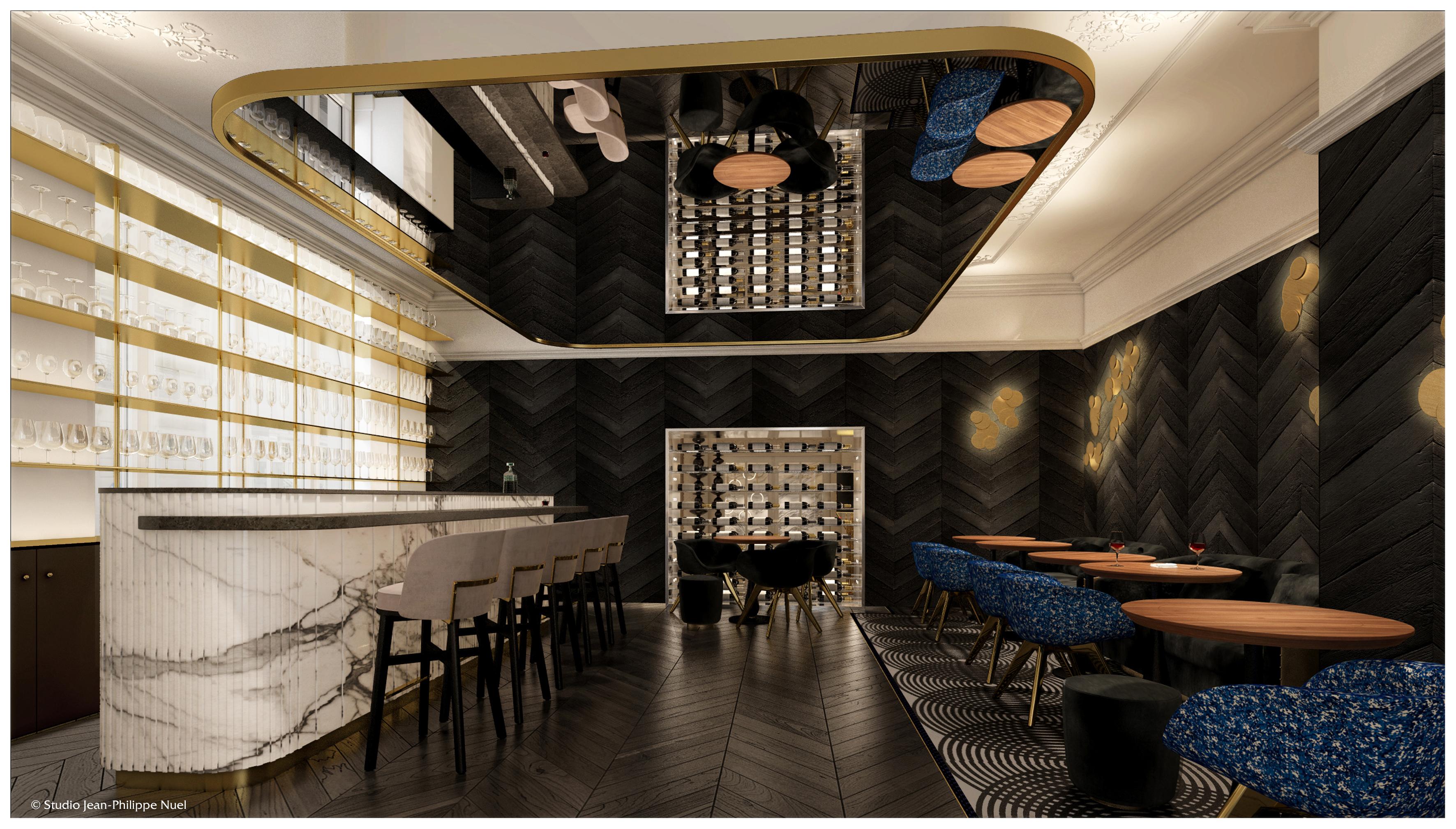ลา เคลฟ ชองเซลิเซ ปารีส บาย เดอะ เครสต์ คอลเลคชั่น Hotel ภายนอก รูปภาพ Interior of the restaurant